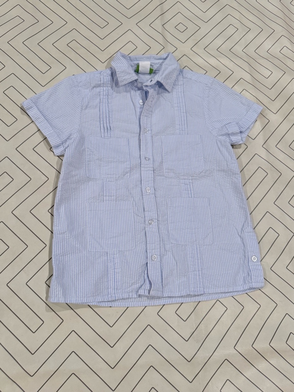 Classic Whimsy Seersucker Guayabera